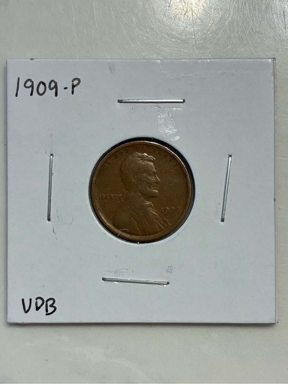 1909-P V.D.B Lincoln Wheat Cent (First Year of Production)